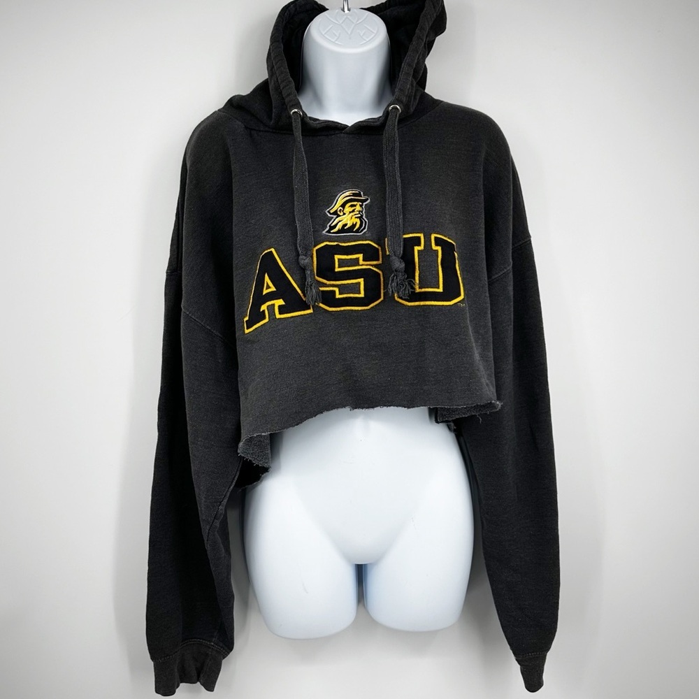 ASU Mountaineers Cropped Hoodie Size Medium Embroidered